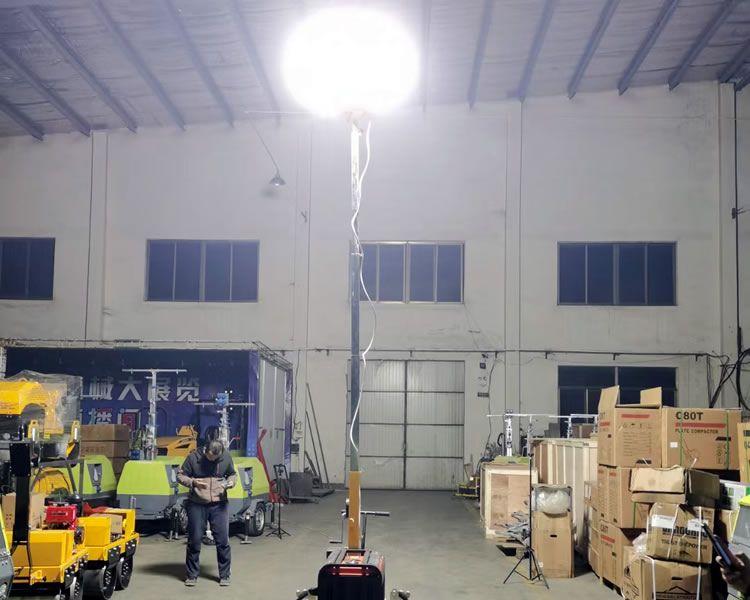 7米、9米手推式 拖車式移動照明燈車安裝使用方法